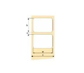 OEM Samolepicí etikety TT 55mm x 36mm / bílý papír / 2000ks / 1role