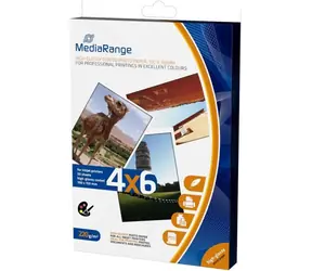 MediaRange 10x15 lesklý fotopapír 50 listů 220g / inkoust