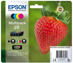 EPSON T2986 originální cartridge 29 CMYK / XP-235 XP-332 / 3x3.2 + 5.3ml / Multipack