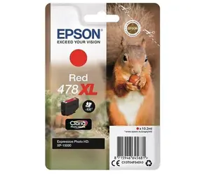 EPSON originální cartridge 478XL Claria Photo HD červená / pro Expression Photo XP 8500 a HD XP 15000 / 10.2 ml  