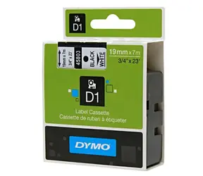 Dymo originální páska do tiskárny štítků 19mm x 7m (bílý podklad)