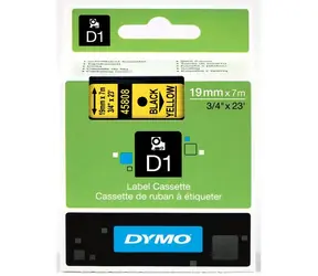 Dymo originální páska do tiskárny štítků 19mm x 7m (žlutý podklad)