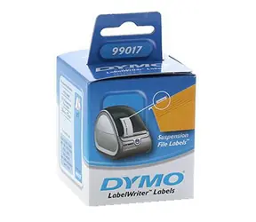 Dymo papírové štítky 50mm x 12mm / bílé / na závěsné pořadače / 220 ks 