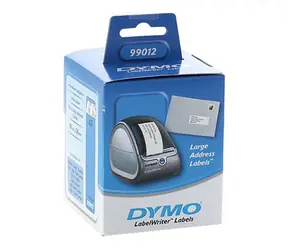 Dymo papírové štítky 89mm x 36mm 2x260 ks / bílé / velké