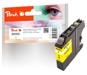 Peach remanufactured alternativní cartridge LC-525XL žlutá / 12 ml / chip reset