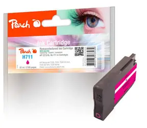 Peach remanufactured alternativní cartridge HP 711 (CZ131A) purpurová / 32 ml / new chip