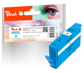 Peach remanufactured alternativní cartridge HP 903XL (T6M03AE) modrá / 12 ml / new chip