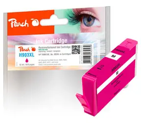 Peach remanufactured alternativní cartridge HP 903XL (T6M07AE) purpurová / 12 ml / new chip