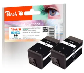 Peach remanufactured alternativní cartridge HP 907XL (T6M19AE) TwinPack černá / 2x50 ml / new chip