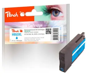 Peach remanufactured alternativní cartridge HP 953XL (F6U16AE) modrá / 21 ml / new chip