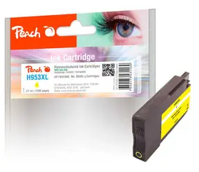 Peach remanufactured alternativní cartridge HP 953XL (F6U18AE) žlutá / 21 ml / new chip