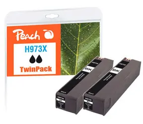 Peach remanufactured alternativní cartridge HP 973XL (L0S07AE) TwinPack černá / 2x 183 ml / new chip