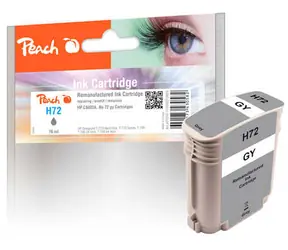 Peach remanufactured alternativní cartridge HP 72 (C9401A) šedá / 76 ml / new chip