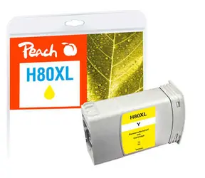 Peach remanufactured alternativní cartridge HP 80XL (C4848A) žlutá / 350 ml / new chip