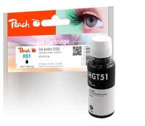 Peach kompatibilní lahvička s inkoustem HP GT52 černá