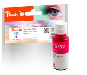 Peach kompatibilní lahvička s inkoustem HP GT52 fialová / pro HP DeskJet GT 5820 5810 a 5800 / 70ml
