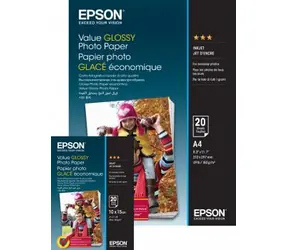 EPSON Value Glossy Photo Paper 10x15 / Lesklý / 183 g:m2 / 100 listů
