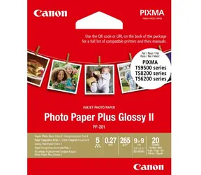 Canon fotopapír PLUS PP-201 - Square 9x9cm (3,5x3,5inch) 20 listů - lesklý