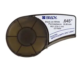BRADY páska pro označování kabelů / černobílá / -55° C až 135° C / kompatibilní s BMP 21, BMP 21-PLUS, IDPAL, LABPAL