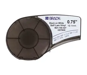 BRADY BMP21 Series označovací páska / černobílá / 4.26m x 19mm / pro BMP21, LABPAL a IDPAL