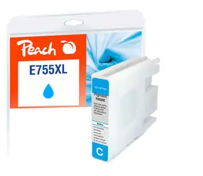 Peach T7552 755XL kompatibilní cartidge modrá / pro WorkForce Pro WF-8090 DW Series / 70 ml
