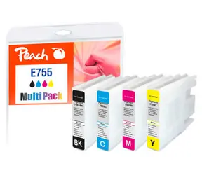 Peach 755XL kompatibilní cartidge MultiPack / pro WorkForce Pro WF-8090 DW Series / 1x130 & 3x70ml