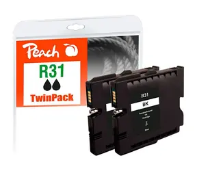 Peach kompatibilní cartridge GC31K TwinPack černá / pro Ricoh Aficio GX e2600