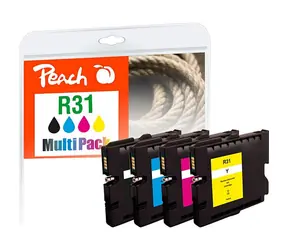 Peach kompatibilní cartridge GC31 MultiPack / pro Ricoh Aficio GX e2600