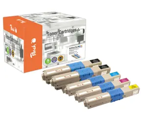 Peach Remanufactured alternativní toner OKI C332 MultiPack Plus / pro C332 / 5x1500 stran