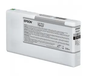 EPSON originální cartridge T9137 světlá černá / pro SureColor SC-P5000 STD / 200ml