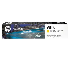 HP originální inkoustová náplň 981A žlutá / pro HP PageWide Enterprise Color 556dn & 556xh / 68.5ml