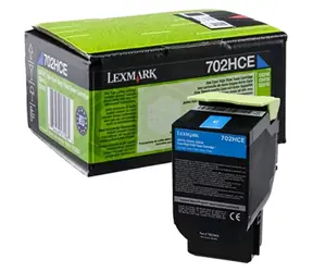 Lexmark 702HCE Korporátní vysokokapacitní tonerová kazeta modrá / 3.000 stran