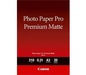 Canon fotopapír PM-101 Premium Matte / A3 / 210g / 20 listů / matný