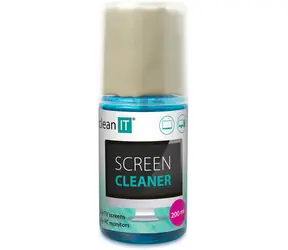CLEAN IT Čisticí roztok na obrazovky s utěrkou / 200 ml / 29x29 cm