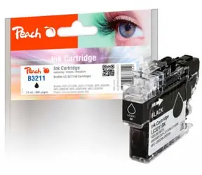 Peach alternativní cartridge Brother LC-3211 černá / pro DCP-J772 & MFC-J890 / 11ml / new chip