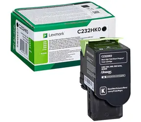 Lexmark C232HK0 HC originální vratný toner černá / pro C2525 & C2425 & C2535 & MC 2325 & MC 2425 & MS2535 / 3.000stran