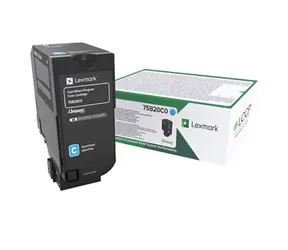Lexmark 75B20C0 vratná tonerová kazeta modrá / pro Lexmark CS727de & CX727de & CS728de / 10.000 stran