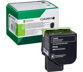Lexmark C242XK0 Extra HC originální vratný toner černá / pro MC2640adwe & C2535dw & MC2535adwe / 6.000stran
