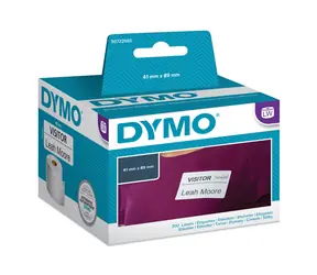 Dymo papírové štítky 89mm x 41mm / bílé / na jmenovky / 300 ks