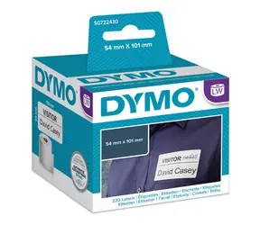 Dymo papírové štítky 101mm x 54mm 220 ks / bílé / pro přepravu