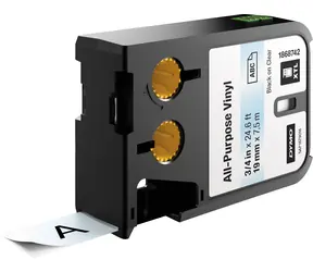 Dymo originální páska do tiskárny štítků 19mm x 7m (bílý podklad) - XTL / černý tisk / XTL / vinylová univerzální