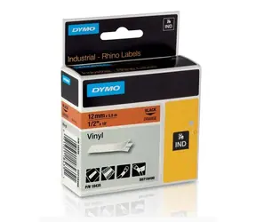 Dymo originální páska do tiskárny štítků 12mm x 5.5m (oranžový podklad)