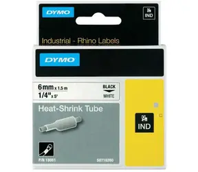 Dymo originální páska do tiskárny štítků 6mm x 1.5m (bílý podklad)