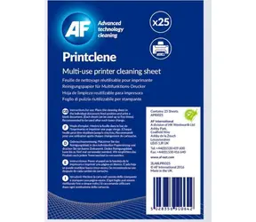 AF Print-Clene - Spec. papír na čištění laser & tiskáren a faxů / 25 ks