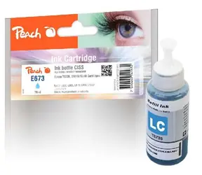 Peach T6735 kompatibilní inkoust světle-modrá / pro L1800 & L800 / 70 ml  