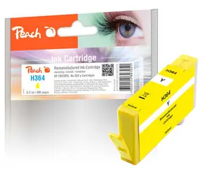 Peach 364 alternativní cartridge žlutá new chip / HP Photosmart D5460 / 5.7 ml 