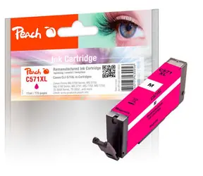 Peach CLI-571XL fialová / alternativní cartridge / pro MG5750 / 11 ml