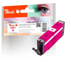 Peach CLI-551M alternativní cartridge fialová / Pixma MG5450 / 8.5ml