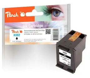 Peach F6U66A kompatibilní cartridge 302 černá / DeskJet 1110 2130 / 6 ml