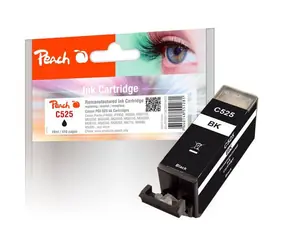 Peach PGI-525PGBK alternativní cartridge černá / Pixma iP4850 / 19 ml